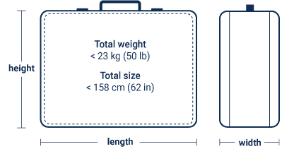 aa checked baggage dimensions