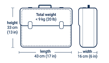 porter carry on dimensions